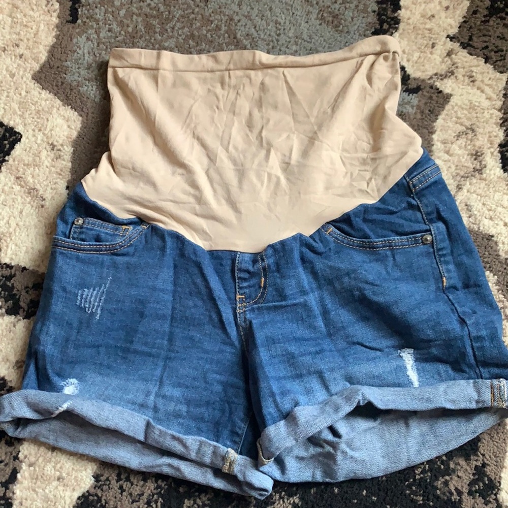 Maternity Jean Shorts